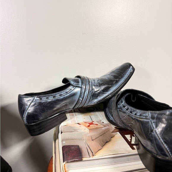 Robert Wayne Size 13 Navy/Black Men’s Dress Shoes with Details main image 8